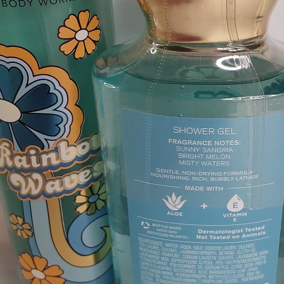 BATH & BODY WORKS 'RAINBOW WAVES' 2-PIECE BODY MIST, WASH SET 'DISCO EDITION' - Picture 7 of 14